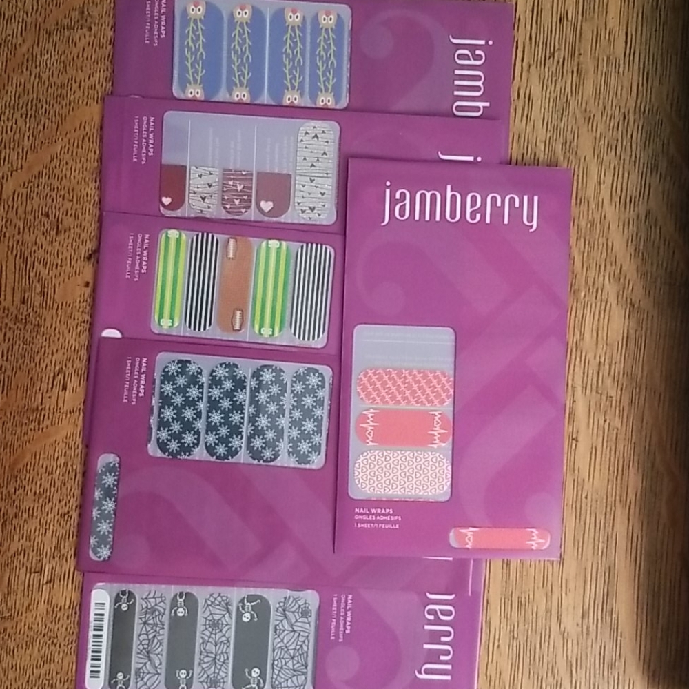 LOT of 6 partially used Jamberry sheets